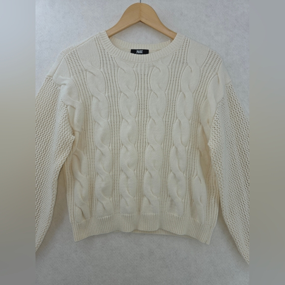 Paige Osanne Ivory Cotton Blend Knitted Jumper Sweater Women's Size Small - Picture 9 of 16
